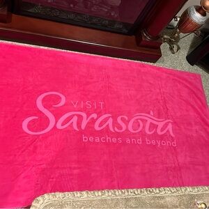 Visit Sarasota Beaches and Beyond Beach Towel - Extra Large 69” x 38 1/2” New!